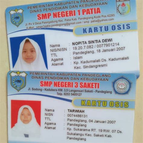 Contoh Kartu Pelajar Sma - 56+ Koleksi Gambar