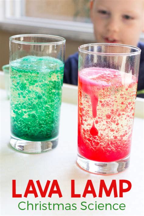 Christmas Lava Lamp Science Experiment