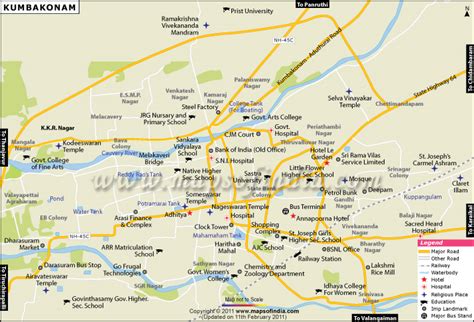 Kumbakonam City Map