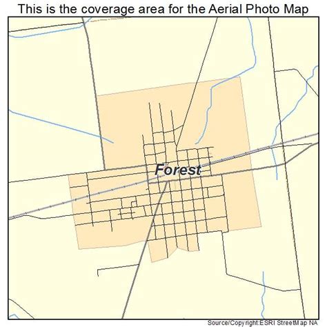 Aerial Photography Map of Forest, OH Ohio