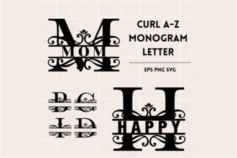 Wedding Monogram Alphabet Svg Graphic by RaveeDesign · Creative Fabrica