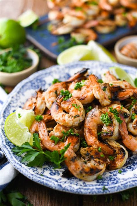 Marinated Grilled Shrimp - The Seasoned Mom