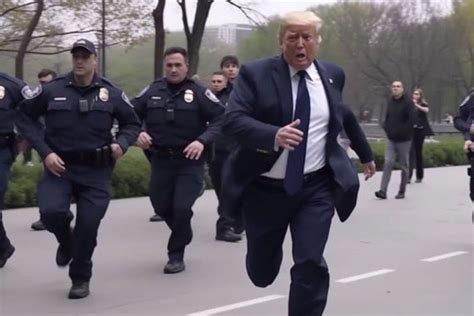 A.I. Donald Trump fighting off the police pics go viral online: Is he getting arrested or not ...