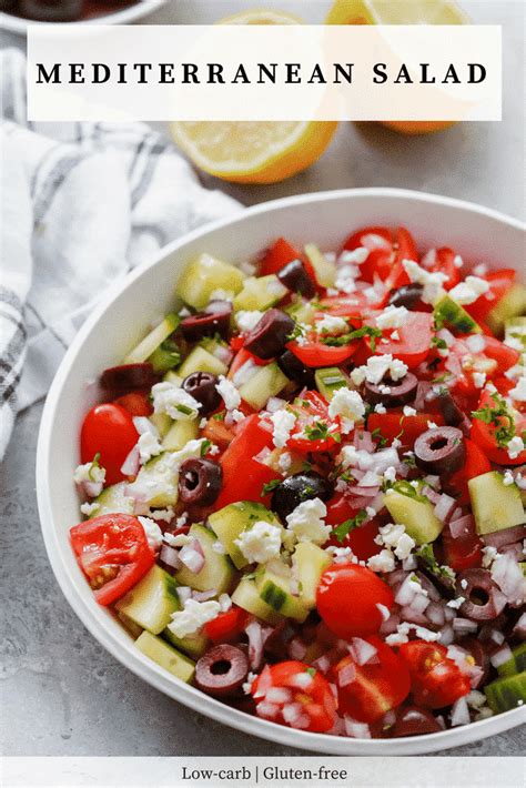 Easy Mediterranean Salad Recipe - Primavera Kitchen