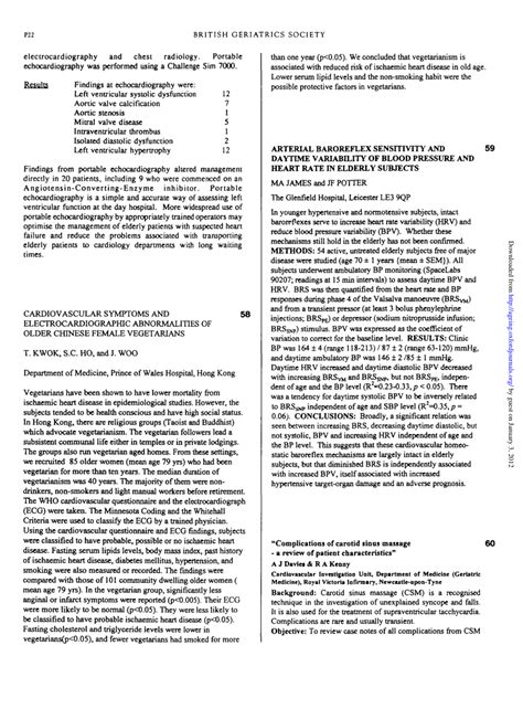 (PDF) "Complications of Carotid Sinus Massage -A Review of Patient Characteristics"