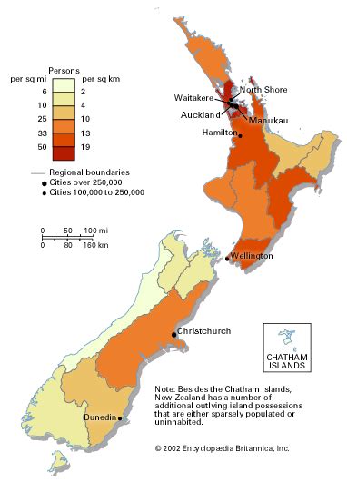 New Zealand Map Population Density - Debbie Georgetta