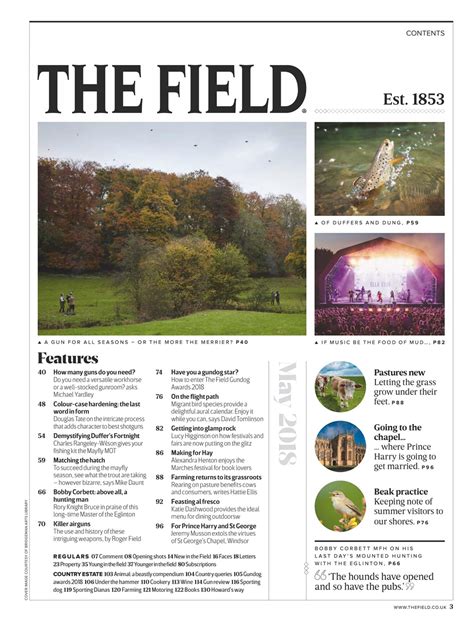 The Field Magazine - May 2018 Back Issue