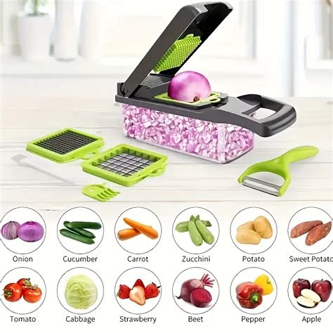 Vegetable Chopper Multifunctional Fruit Slicer Manual Food - Temu Czech Republic