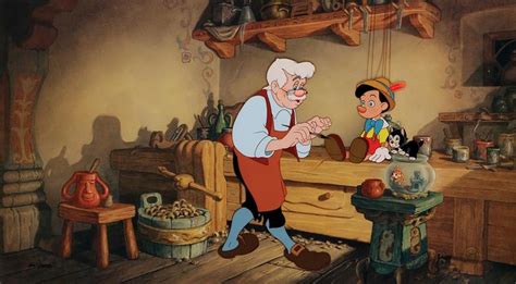 "Geppetto" and "Pinocchio" limited edition cel entitled "Gep