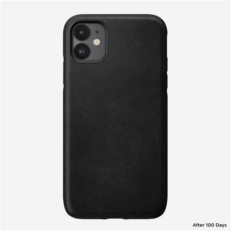 Rugged Leather Case for iPhone 11, Black | NOMAD®