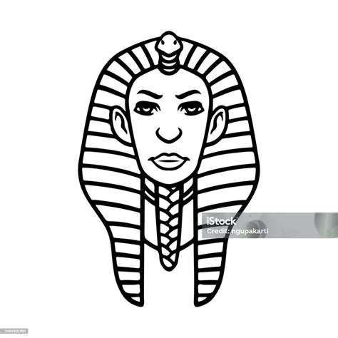 Firaun Cleopatra Wanita Mesir Digambar Tangan Tangan Wanita Menggambar Doodle Vektor Ilustrasi ...