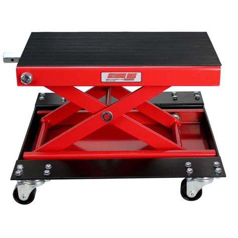 Extreme Max Wide Motorcycle Scissor Jack with Dolly in the RV Accessories department at Lowes.com