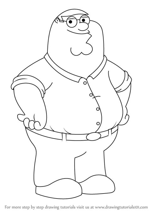 Learn How to Draw Peter Griffin from Family Guy (Family Guy) Step by ...