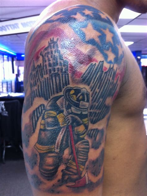 9/11 memorial tattoo by Joel - Tattoo Charlie's Preston Hwy, Louisville ...