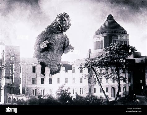 Nov 03, 1954; TOKYO ,JAPAN; A scene from the movie 'Godzilla.' Stock ...