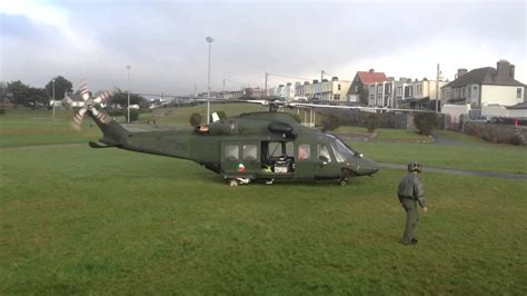 Irish Air Corps AW139 Rescue Helicopter taking off from Salthill - YouTube