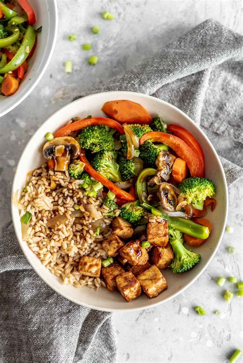 Veggie Stir Fry with Tempeh and Rice - Running on Real Food