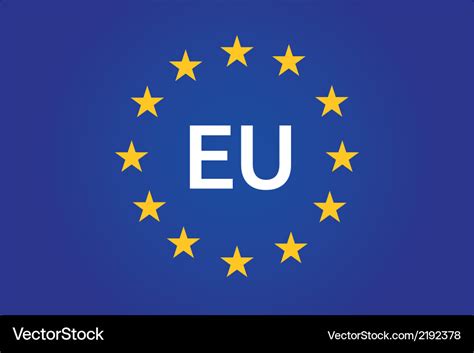 Eu flag european union Royalty Free Vector Image