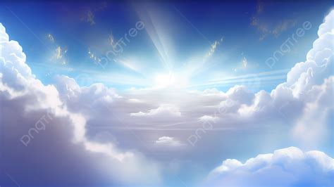 Heaven Sun Clouds Background, Lineage, Background, Clouds Background Image And Wallpaper for ...