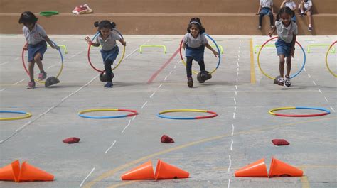 Sports Day for Pre-primary Chitrakoota School, Bangalore | Physical education games, Physical ...