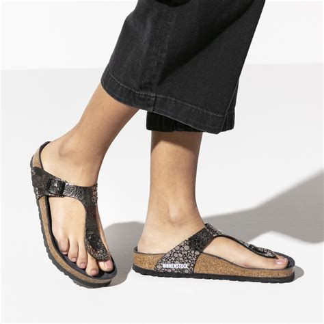 Gizeh Birko-Flor Metallic Stones Black | BIRKENSTOCK