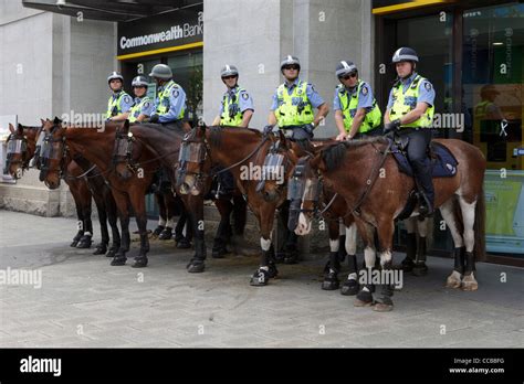 Mounted Police on horses. Western Australia Police Force Stock Photo ...