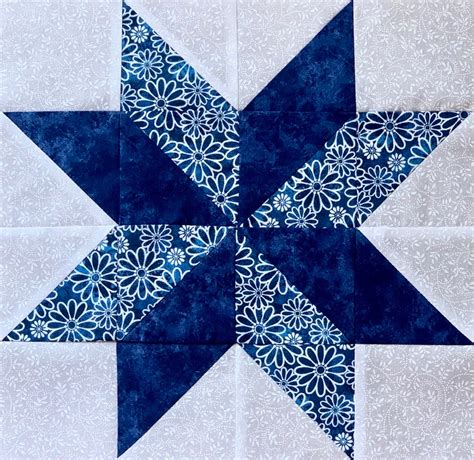 Eight Point Star Quilt Square