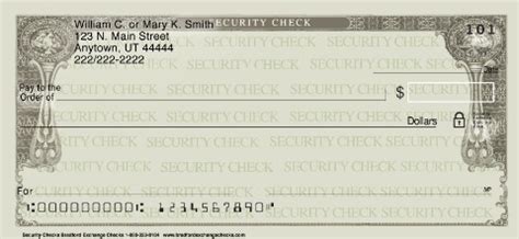 Security Checks Personal Checks