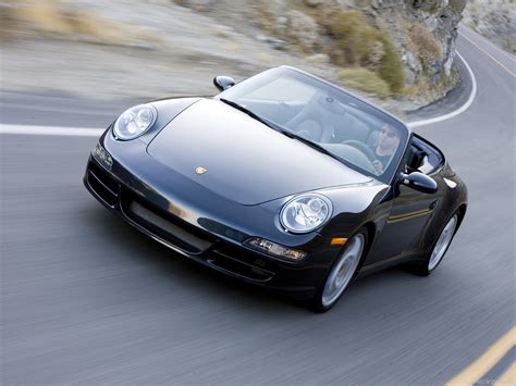 2007 Black Porsche 911 Carrera 4S Cabriolet wallpapers