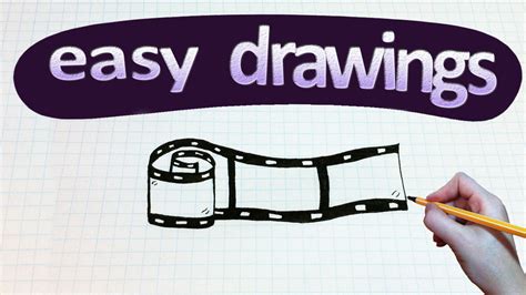 Movie Reel Drawing at PaintingValley.com | Explore collection of Movie ...