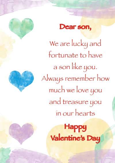 Printable Valentine Cards for Son and Daughter