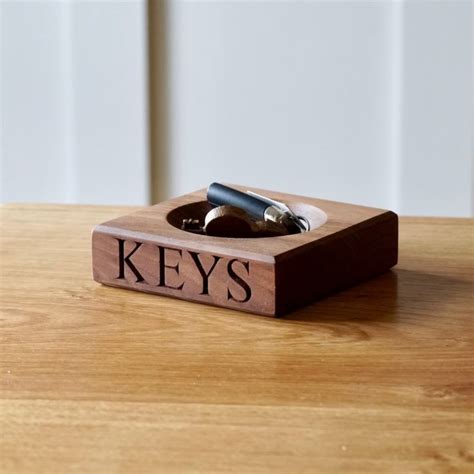 Personalised Wooden Key Bowl | MakeMeSomethingSpecial.com