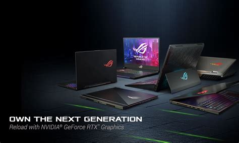 ROG laptops with GeForce RTX™ 20-Series graphics