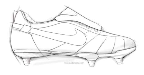 Soccer Cleats Drawing at PaintingValley.com | Explore collection of Soccer Cleats Drawing