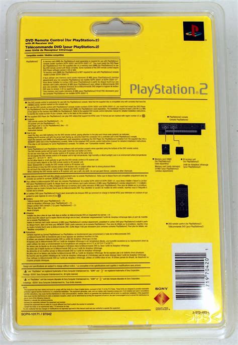 SONY Playstation 2 – PS2 DVD Remote Controller Kit with IR Receiver ...