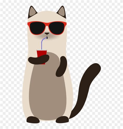 Cat In Sunglasses Clipart (#2499678) - PinClipart