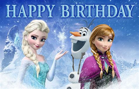 Disney Frozen Personalized Custom Printed Birthday Backdrop Banner ...