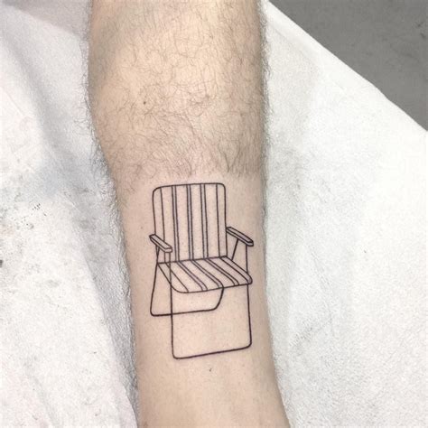 Curtis Montgomery on Instagram: “Lines before black from the other days lawns chairs #tattoo # ...
