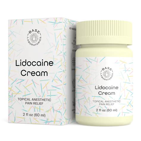 Buy Base Labs Lidocaine Numbing Cream | Topical Anesthetic Pain Cream | Instant Numbing Cream ...