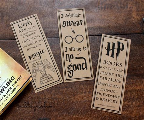 Harry Potter Bookmark Printables - Printable Word Searches