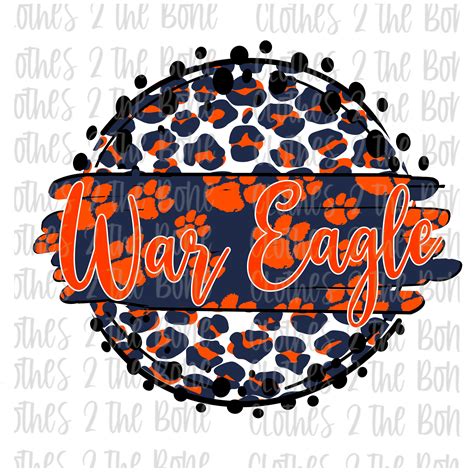 Auburn Tigers Football War Eagle Digital PNG - Etsy