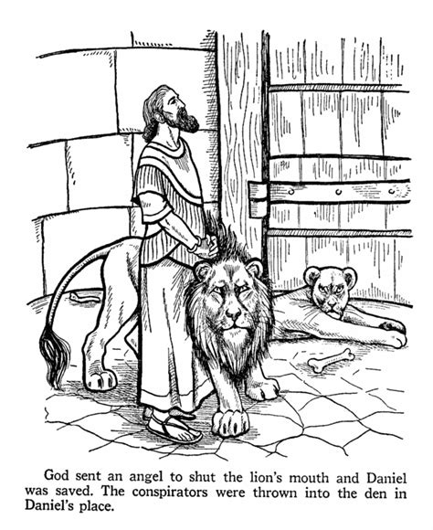 Bible Printables - Old Testament Bible Coloring Pages - Daniel 6 ...