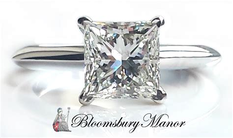 Tiffany & Co. 1.52ct I/VVS2 Princess Cut Square Diamond Engagement Rin ...