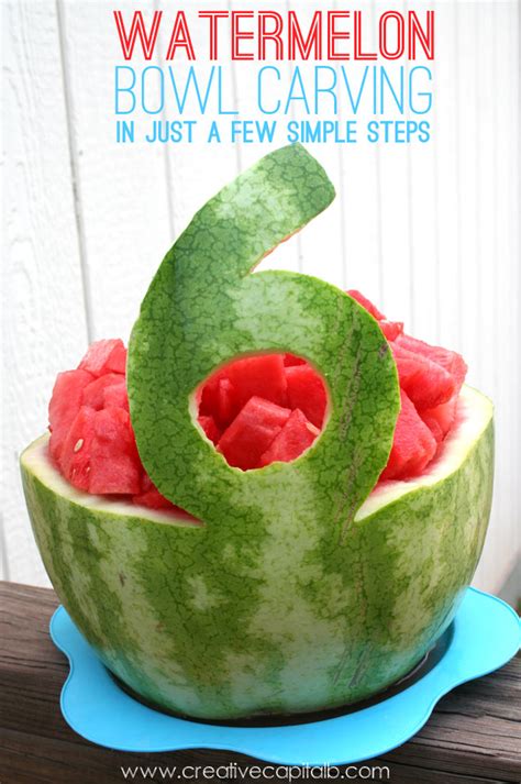 Capital B: Simple Watermelon Bowl Carving