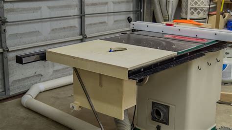 Table Saw Extension Wing For A Router Lift - 188 - YouTube