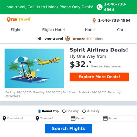 Spirit Airlines Deals: Fly from $32.99! - One Travel