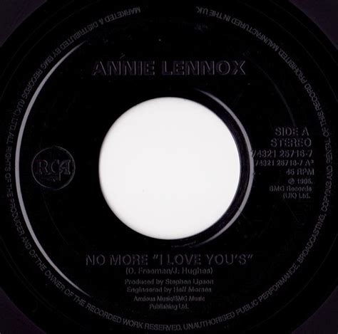 Annie Lennox - No More "I Love You's" (1995, Vinyl) | Discogs