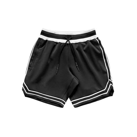 New Custom Mens Black Basketball Shorts Quick Dry Athletic Mesh Shorts With Back Pocket - Buy ...