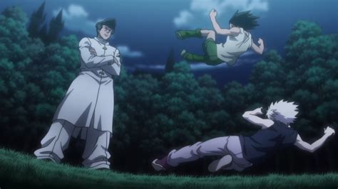 Image - Gon and Killua starting fight with Knuckle.png | Hunterpedia ...