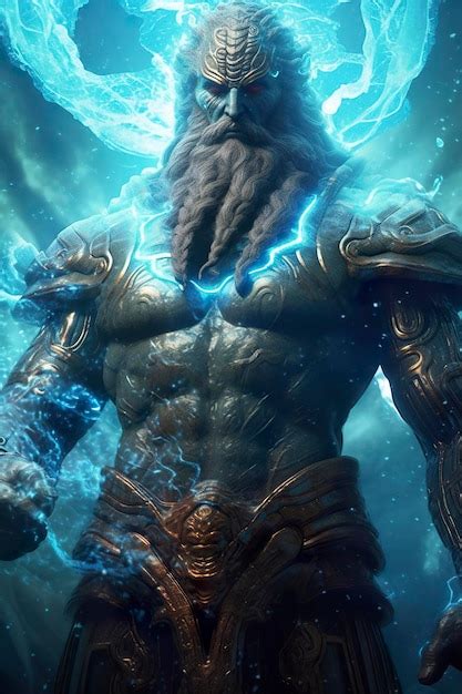 Premium AI Image | The gods of the sea Zeus god Necronomicon gods of ...